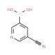 5-Cyanopyridine-3-boronic acid (CAS 497147-93-0) - chemical structure image