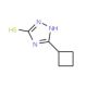 5-cyclobutyl-1H-1,2,4-triazole-3-thiol - chemical structure image