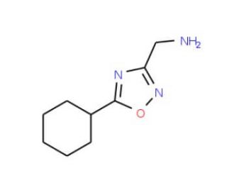 (5-Cyclohexyl-1,2,4-oxadiazol-3-yl)methylamine - chemical structure image