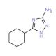 5-Cyclohexyl-2H-[1,2,4]triazol-3-ylamine (CAS 90111-72-1) - chemical structure image