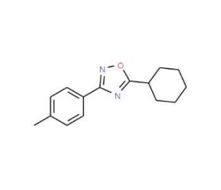 5-Cyclohexyl-3-p-tolyl-1,2,4-oxadiazole (CAS 330828-28-9) - chemical structure image