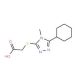 (5-Cyclohexyl-4-methyl-4H-[1,2,4]triazol-3-yl-sulfanyl)acetic acid - chemical structure image