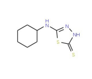 5-Cyclohexylamino-[1,3,4]thiadiazole-2-thiol (CAS 68161-70-6) - chemical structure image