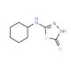 5-Cyclohexylamino-[1,3,4]thiadiazole-2-thiol (CAS 68161-70-6) - chemical structure image