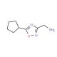 (5-Cyclopentyl-1,2,4-oxadiazol-3-yl)methylamine - chemical structure image