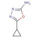 5-cyclopropyl-1,3,4-oxadiazol-2-amine (CAS 89179-60-2) - chemical structure image