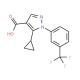 5-cyclopropyl-1-[3-(trifluoromethyl)phenyl]-1H-pyrazole-4-carboxylic acid - chemical structure image