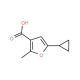 5-Cyclopropyl-2-methyl-furan-3-carboxylic acid - chemical structure image