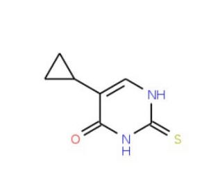 5-Cyclopropyl-2-thioxo-2,3-dihydro-1H-pyrimidin-4-one - chemical structure image
