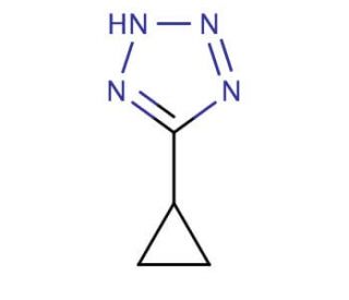 5-cyclopropyl-2H-1,2,3,4-tetrazole (CAS 27943-07-3) - chemical structure image