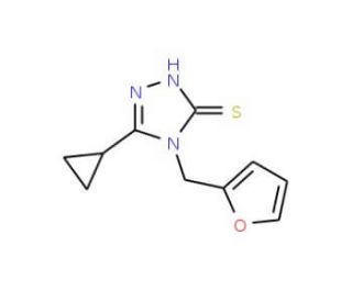 5-cyclopropyl-4-(2-furylmethyl)-4H-1,2,4-triazole-3-thiol - chemical structure image