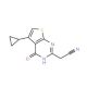 (5-cyclopropyl-4-oxo-3,4-dihydrothieno[2,3-d]pyrimidin-2-yl)acetonitrile - chemical structure image