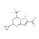 5-Cyclopropyl-7-trifluoromethyl-4,5,6,7-tetrahydro-pyrazolo[1,5-a]pyrimidine-2-carboxylic acid - chemical structure image