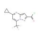 5-Cyclopropyl-7-trifluoromethyl-pyrazolo-[1,5-a]pyrimidine-2-carbonyl chloride - chemical structure image
