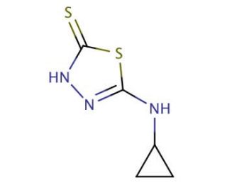 5-(cyclopropylamino)-1,3,4-thiadiazole-2-thiol - chemical structure image