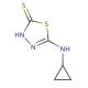 5-(cyclopropylamino)-1,3,4-thiadiazole-2-thiol - chemical structure image