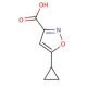 5-Cyclopropylisoxazole-3-carboxylic acid (CAS 110256-15-0) - chemical structure image