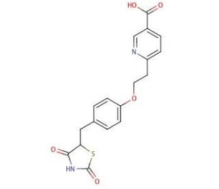 5-Desethyl 5-Carboxy Pioglitazone (CAS 186751-40-6) - chemical structure image