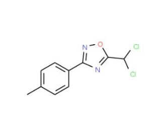 5-(Dichloromethyl)-3-p-tolyl-1,2,4-oxadiazole (CAS 59455-91-3) - chemical structure image