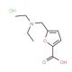 5-Diethylaminomethyl-furan-2-carboxylic acid hydrochloride - chemical structure image