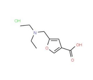 5-Diethylaminomethyl-furan-3-carboxylic acid hydrochloride - chemical structure image