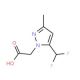 [5-(Difluoromethyl)-3-methyl-1H-pyrazol-1-yl]-acetic acid - chemical structure image