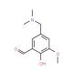 5-Dimethylaminomethyl-2-hydroxy-3-methoxy-benzaldehyde - chemical structure image