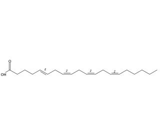 5(E),8(Z),11(Z),14(Z)-Eicosatetraenoic acid (CAS 236743-58-1) - chemical structure image