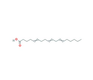 5(E),9(Z),12(Z)-Octadecatrienoic acid (CAS 2441-53-4) - chemical structure image