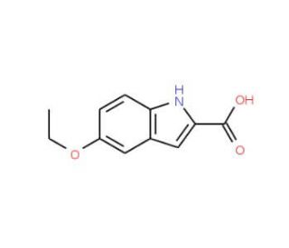 5-Ethoxy-1H-indole-2-carboxylic acid (CAS 93476-60-9) - chemical structure image