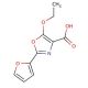 5-ethoxy-2-(2-furyl)-1,3-oxazole-4-carboxylic acid - chemical structure image