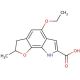 5-ethoxy-2-methyl-3,8-dihydro-2H-furo[3,2-g]indole-7-carboxylic acid - chemical structure image