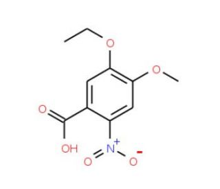 5-ethoxy-4-methoxy-2-nitrobenzoic acid (CAS 61948-83-2) - chemical structure image