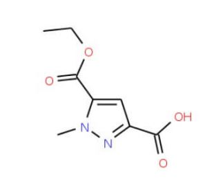 5-(Ethoxycarbonyl)-1-methyl-1H-pyrazole-3-carboxylic acid - chemical structure image