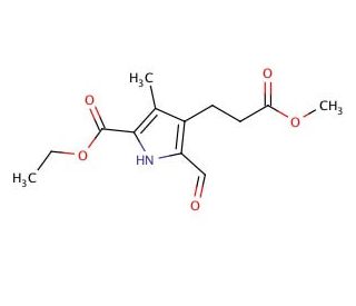 5-(Ethoxycarbonyl)-2-formyl-4-methyl-1H-pyrrole-3-propanoic Acid Methyl Ester - chemical structure image