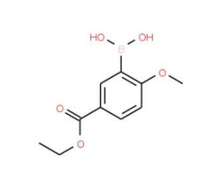 5-(Ethoxycarbonyl)-2-methoxyphenylboronic acid (CAS 957062-53-2) - chemical structure image