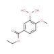 5-(Ethoxycarbonyl)-2-methoxyphenylboronic acid (CAS 957062-53-2) - chemical structure image