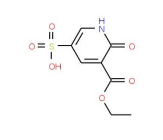 5-(Ethoxycarbonyl)-6-hydroxy-3-pyridinesulfonicacid - chemical structure image