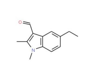5-Ethyl-1,2-dimethyl-1H-indole-3-carbaldehyde - chemical structure image