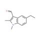 5-Ethyl-1,2-dimethyl-1H-indole-3-carbaldehyde - chemical structure image