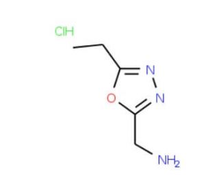 (5-Ethyl-1,3,4-oxadiazol-2-yl)methylaminehydrochloride - chemical structure image