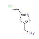 (5-Ethyl-1,3,4-oxadiazol-2-yl)methylaminehydrochloride - chemical structure image