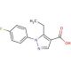5-ethyl-1-(4-fluorophenyl)-1H-pyrazole-4-carboxylic acid - chemical structure image