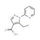 5-ethyl-1-pyridin-2-yl-1H-pyrazole-4-carboxylic acid - chemical structure image