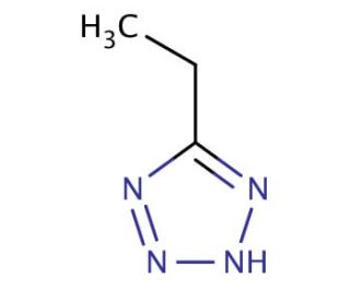 5-ethyl-1H-1,2,3,4-tetrazole (CAS 16687-59-5) - chemical structure image