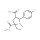 5-Ethyl-2-(4-fluorophenyl)-5-(methoxycarbonyl)-1-methyl-3-pyrrolidinecarboxylic acid - chemical structure image