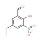 5-Ethyl-2-hydroxy-3-nitro-benzaldehyde (CAS 90564-23-1) - chemical structure image