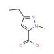 5-Ethyl-2-methyl-2H-pyrazole-3-carboxylic acid (CAS 26308-42-9) - chemical structure image