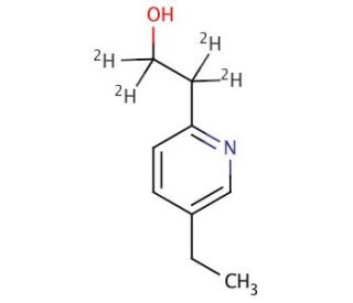 5-Ethyl-2-pyridine Ethanol-d4 (CAS 1189881-19-3) - chemical structure image