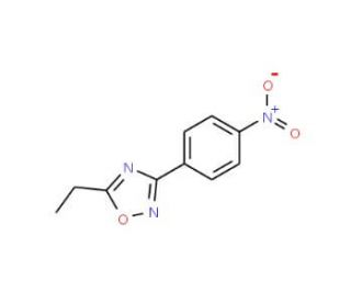 5-Ethyl-3-(4-nitrophenyl)-1,2,4-oxadiazole (CAS 10185-65-6) - chemical structure image